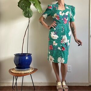 80's Cotton Cottagecore Dress